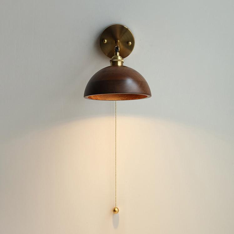 Vintage Wood Wall Lamp