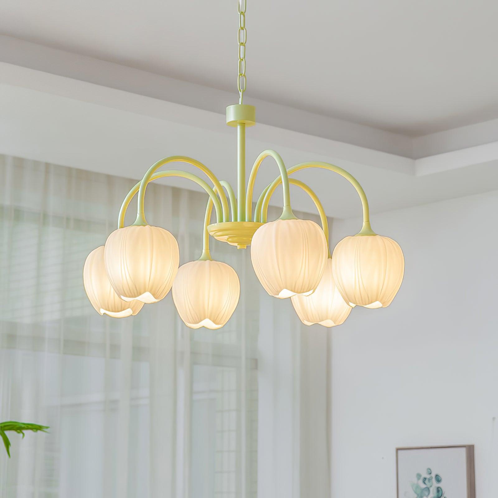 Tulip Matcha Chandelier