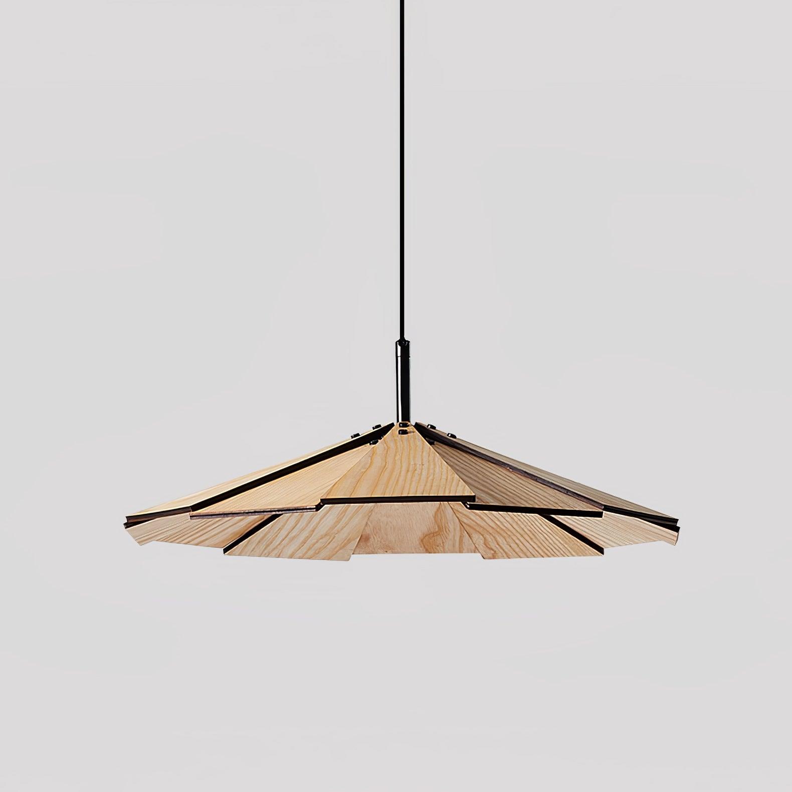 Umbrella Wooden Pendant Light