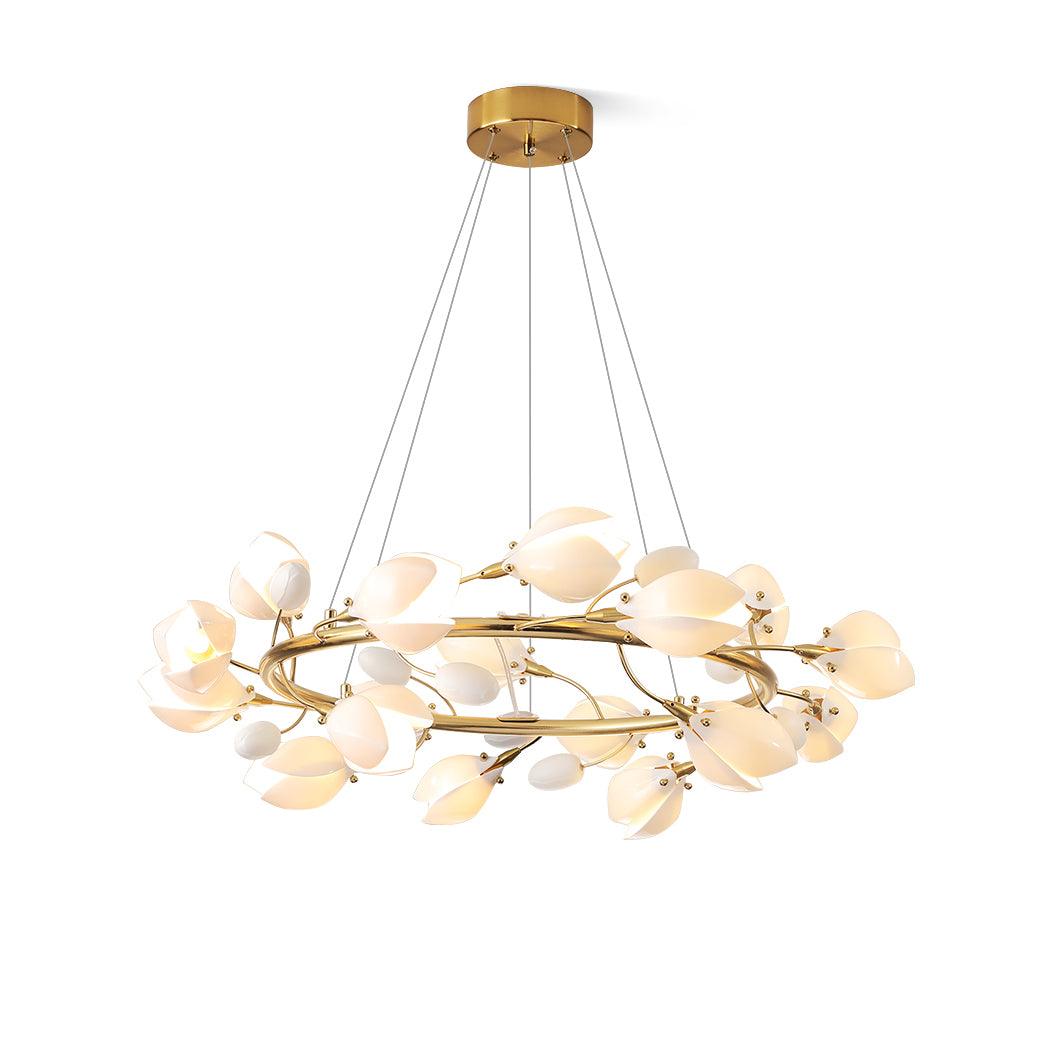 Porcelain Magnolia Chandelier