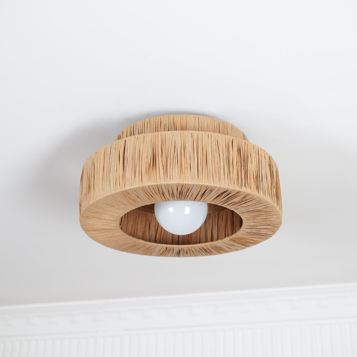 Straw Art Ceiling Lamp