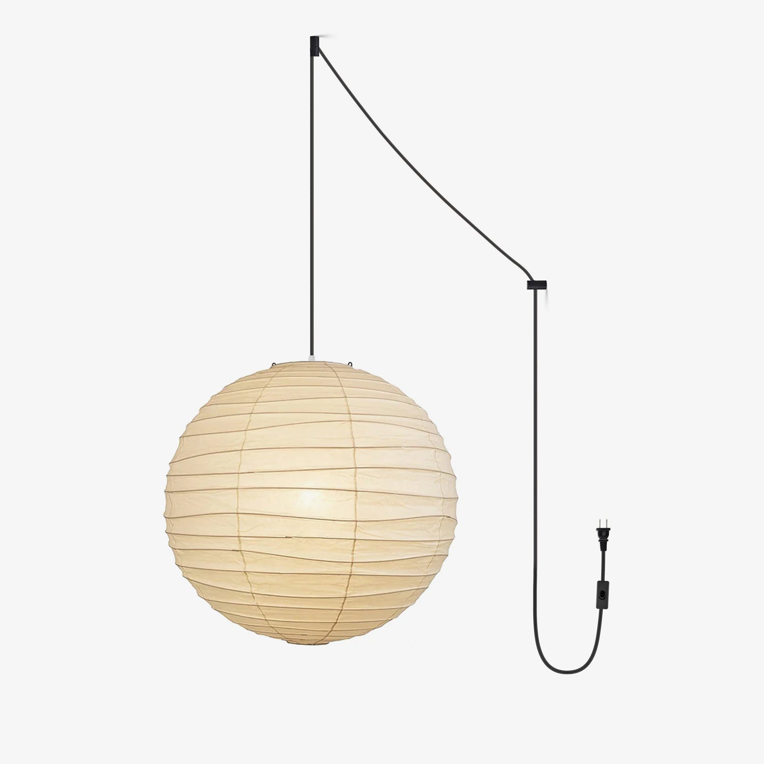 Washi Paper Pendant Swag Lamp