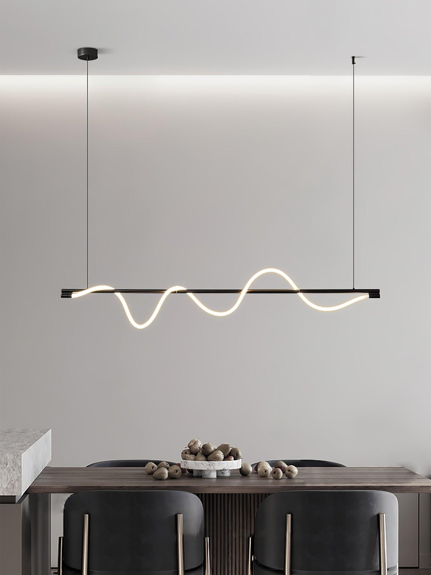 Linear Curve Island Pendant Lamp