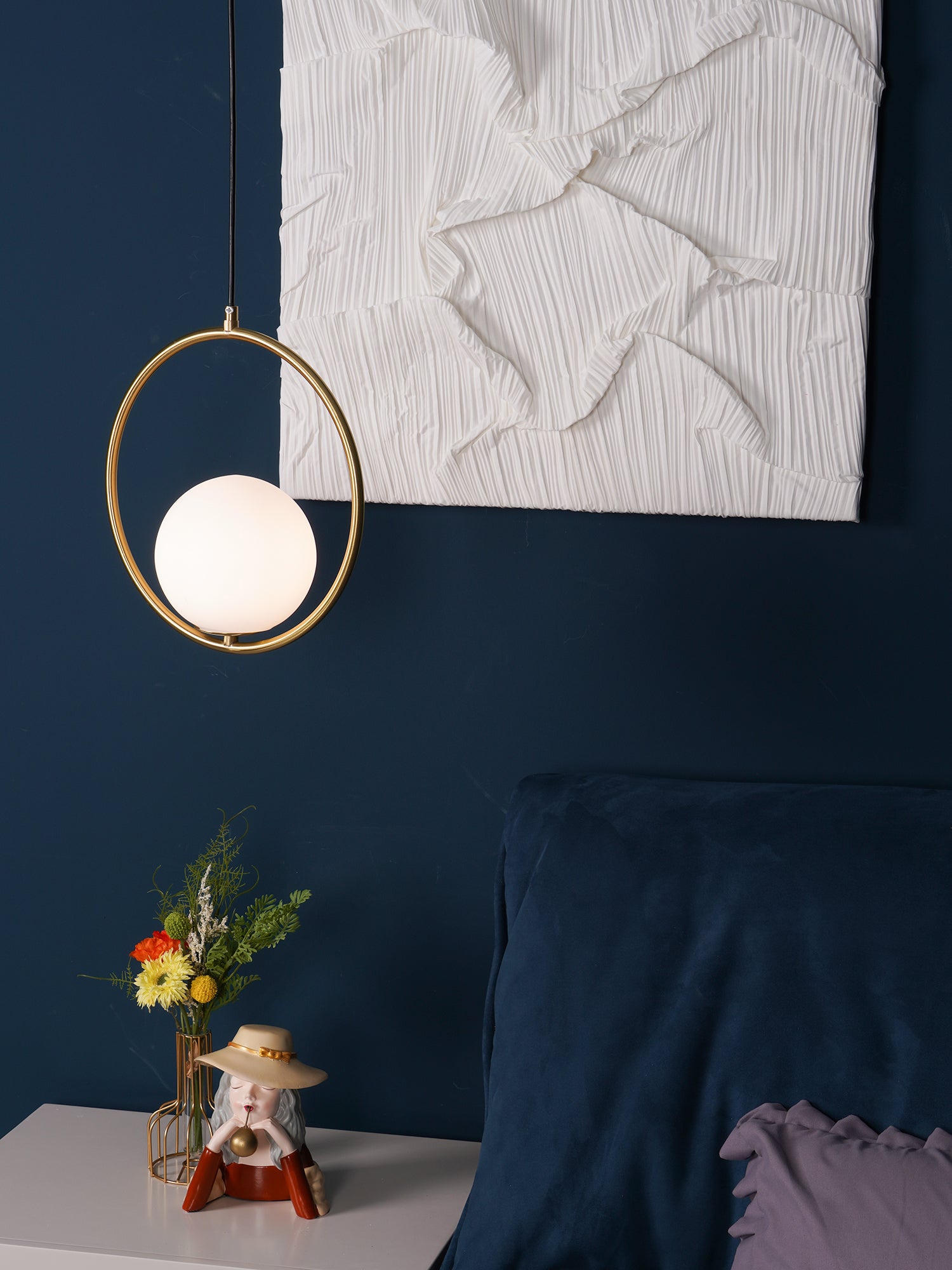 Mila Brass Pendant Swag Light