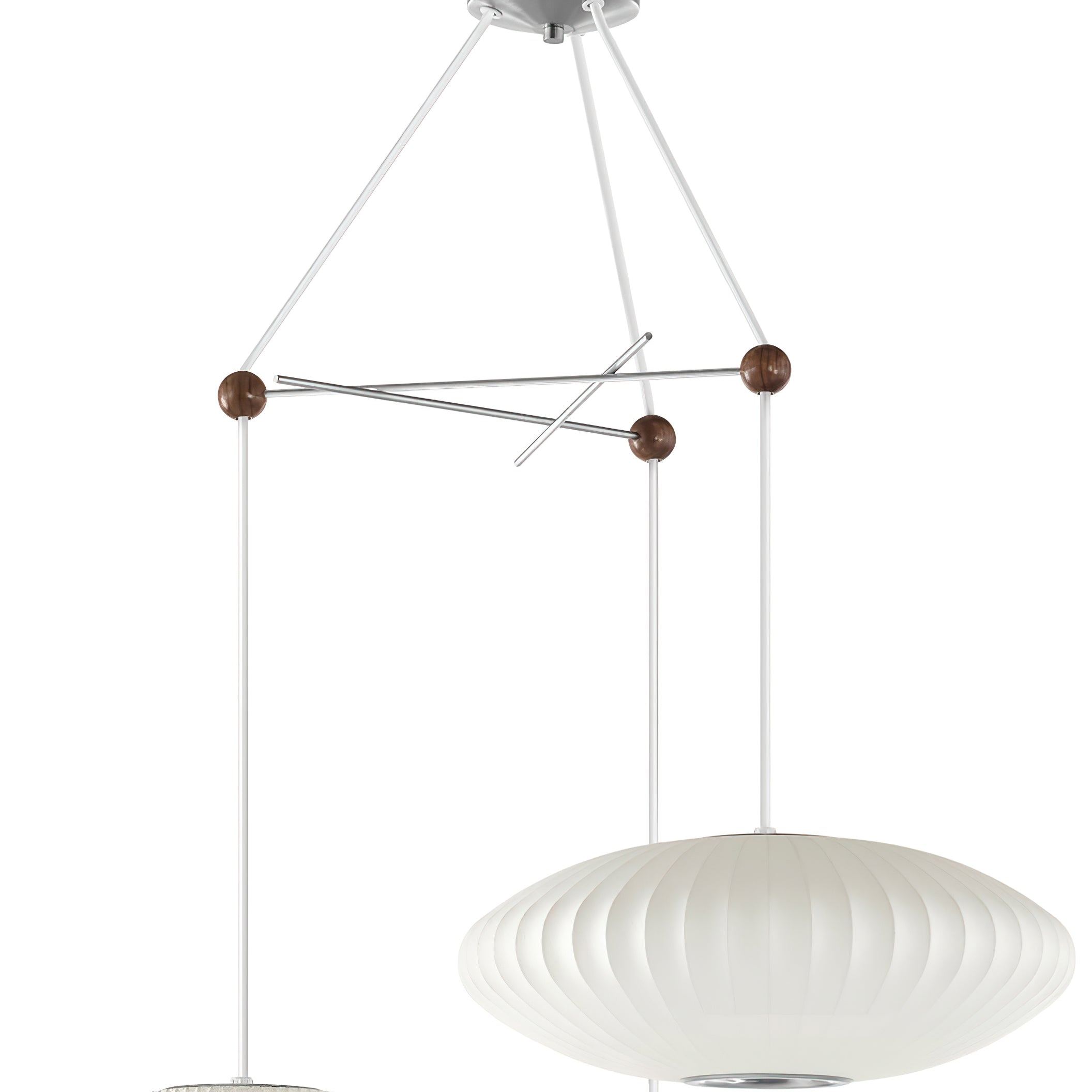 Triple Pear Bubble Pendant Lamp