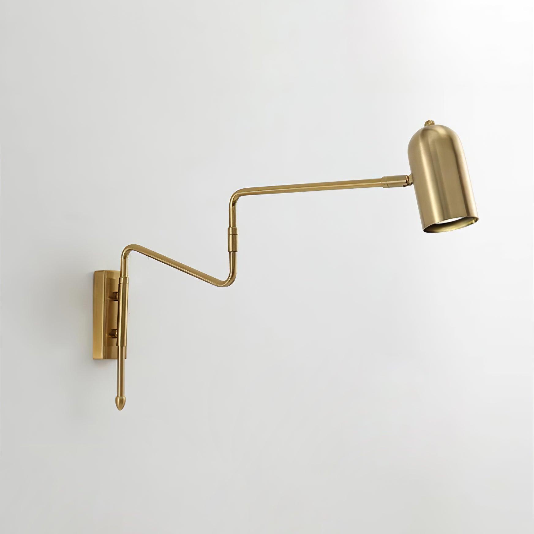 Adjustable Arm Plug In Wall Lamp