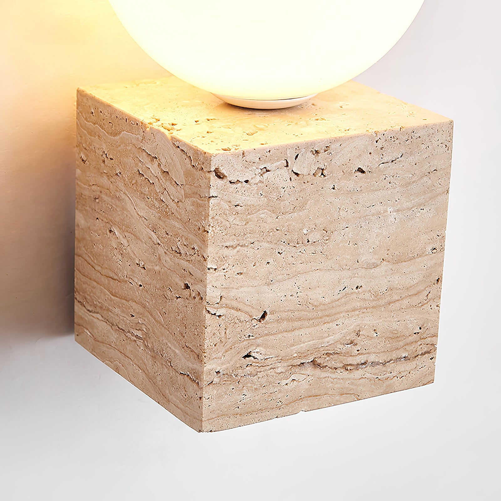 Cube Stone Wall Lamp