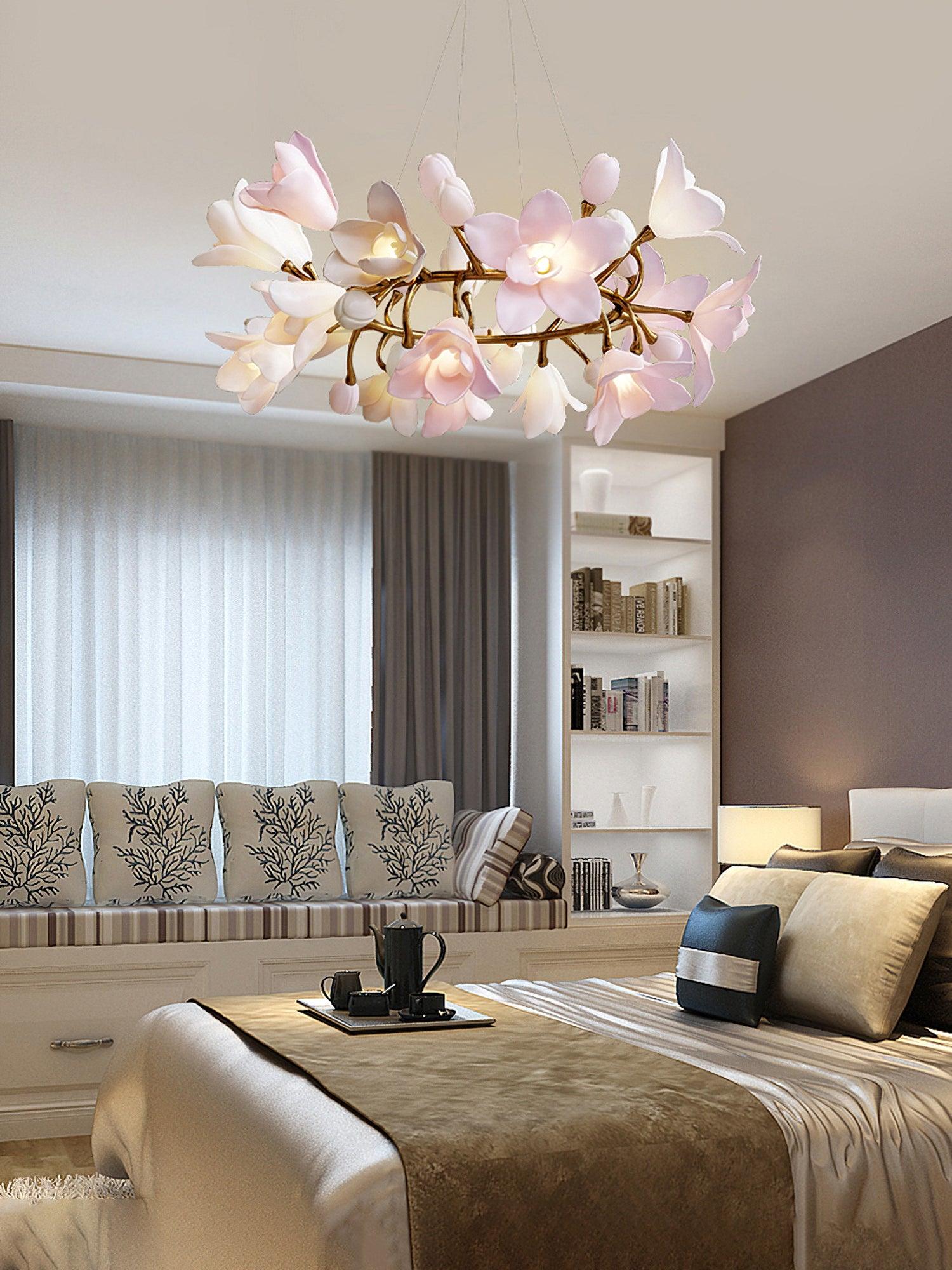 Circular Blossom Chandelier