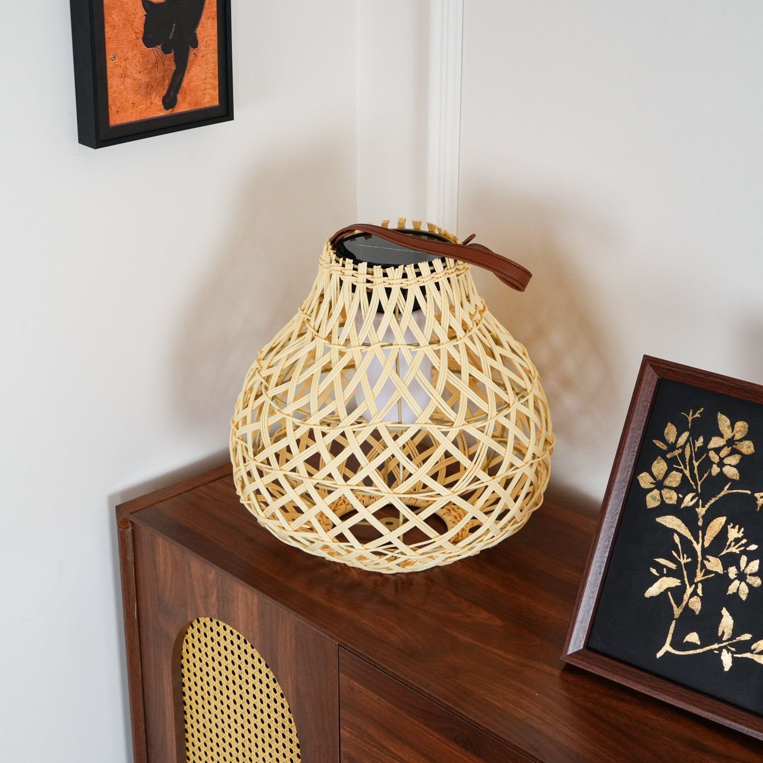 Woven Sphere Lantern Outdoor Lamp