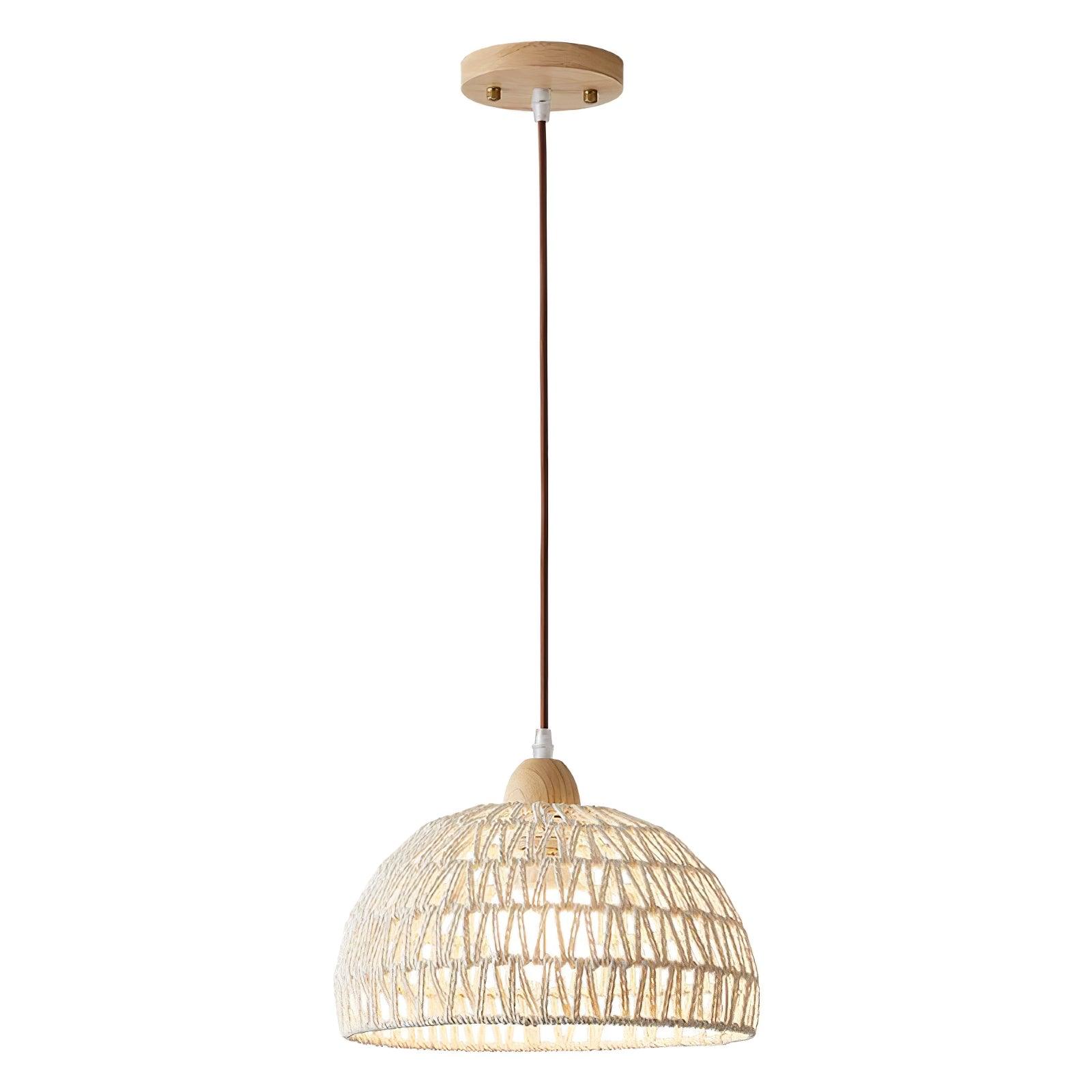 Rattan Arch Pendant Lamp