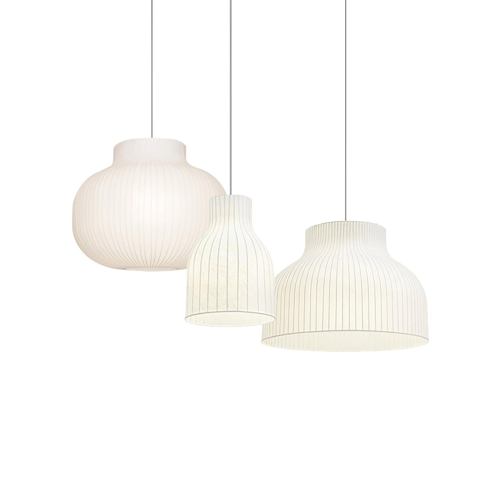 Serica Trio Silk Collection Pendant Lamp