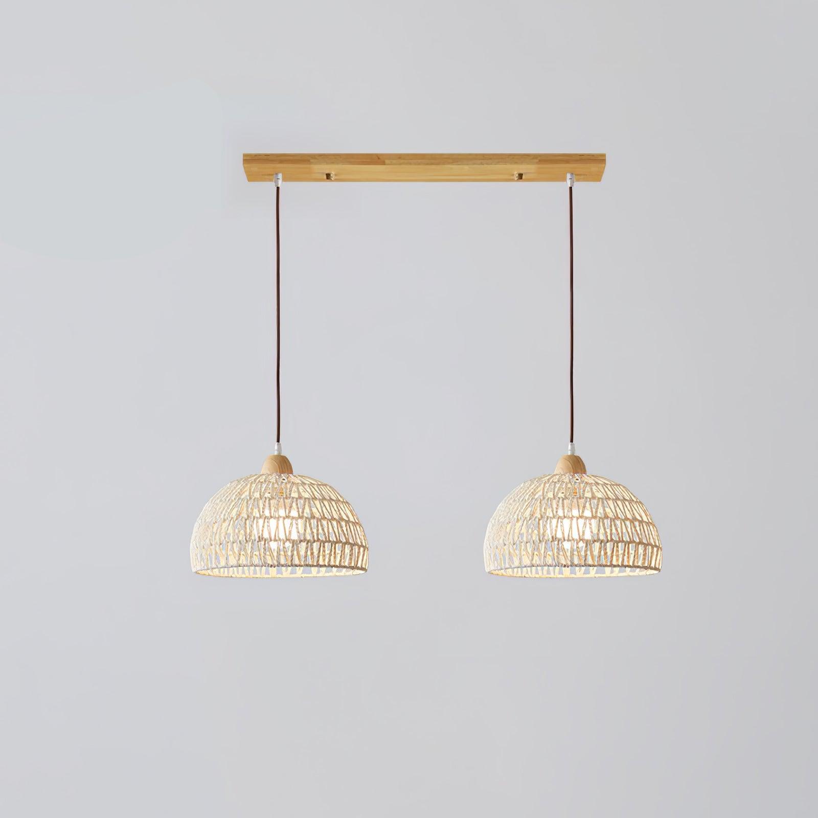 Rattan Arch Pendant Lamp