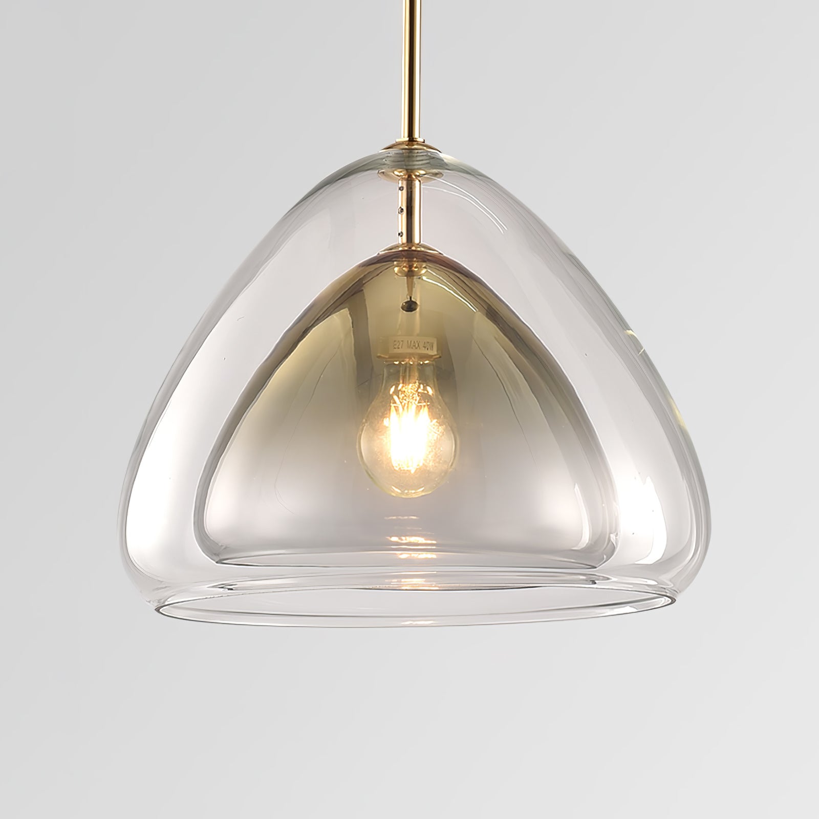 Futuristische Glass Pendant Light