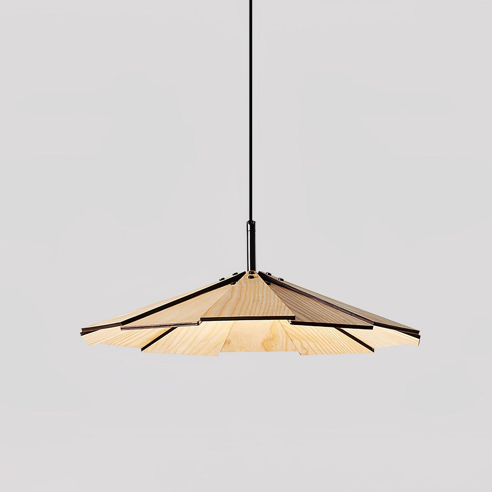 Umbrella Wooden Pendant Light