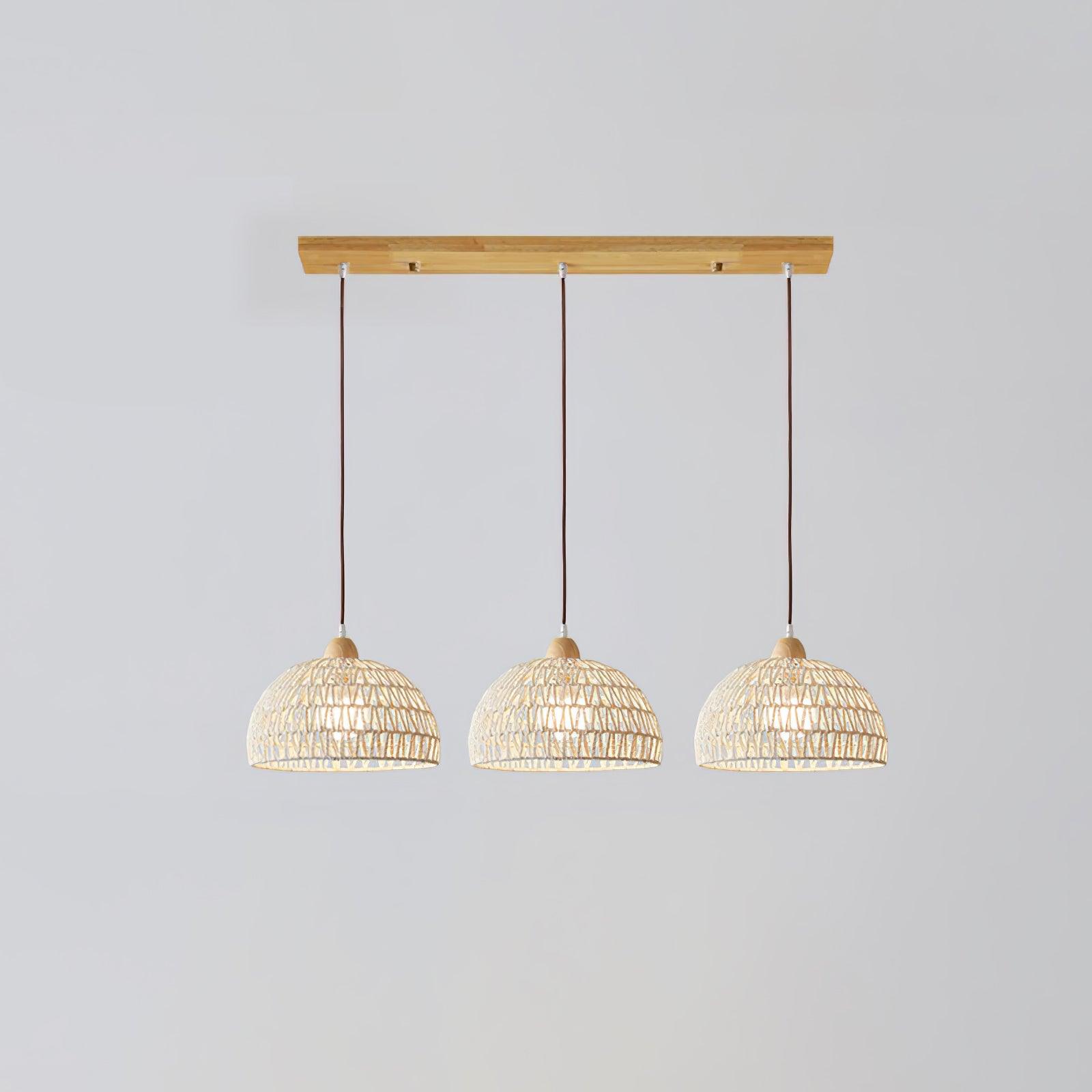 Rattan Arch Pendant Lamp