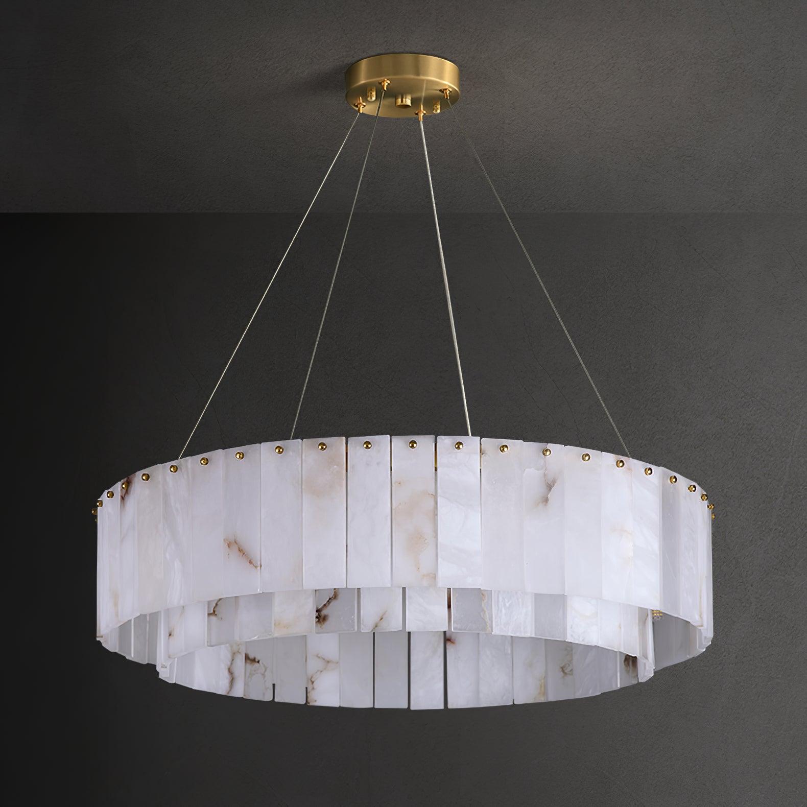 Rock Alabaster Chandelier