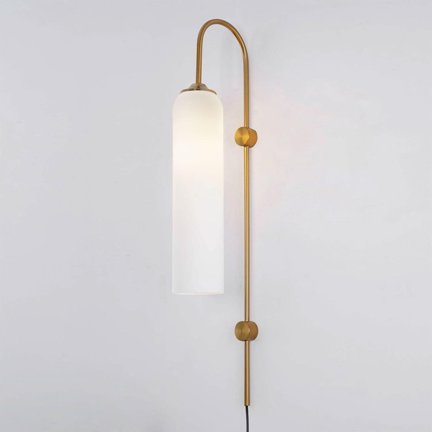 Modern Glass Plug-In Wall Lamp