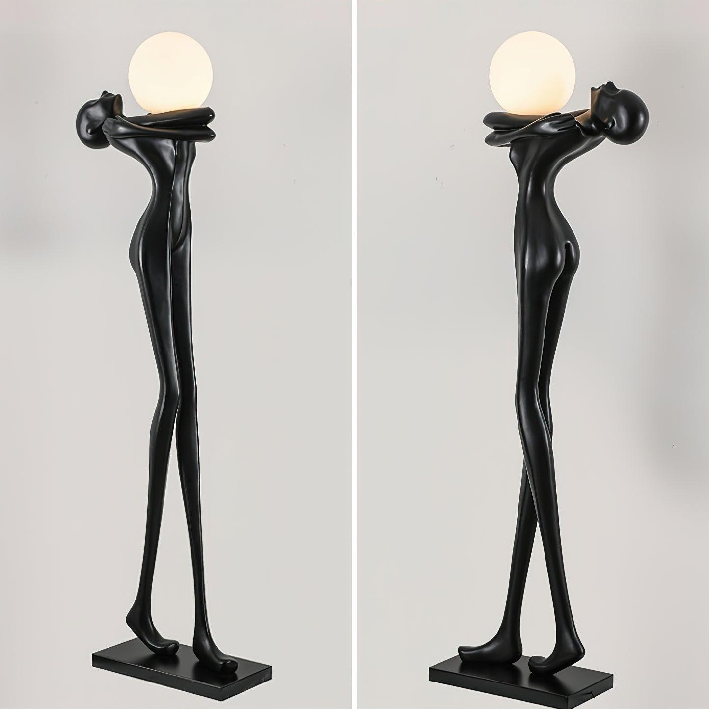 Embrace Ball Sculpture Floor Lamp