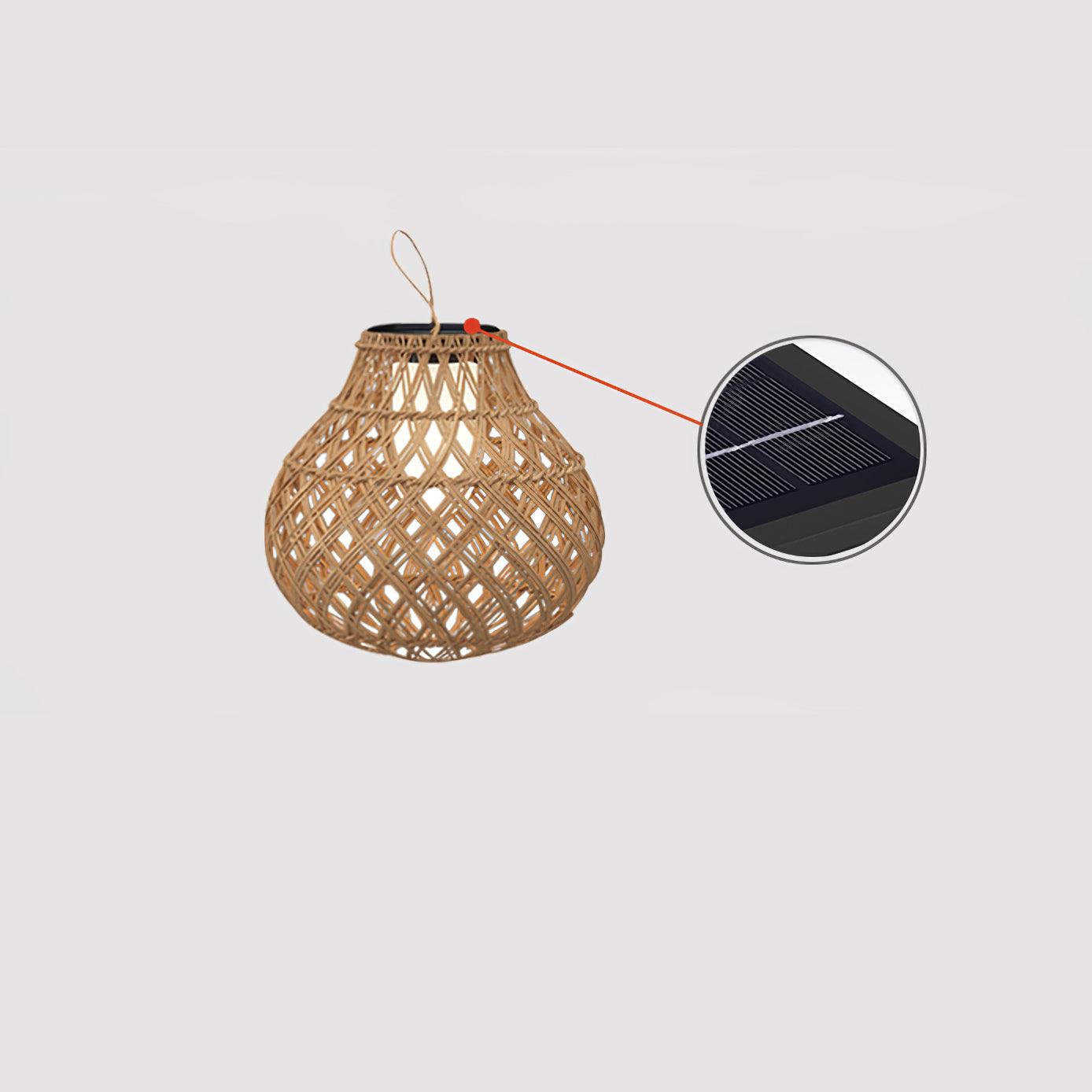 Woven Sphere Lantern Outdoor Lamp