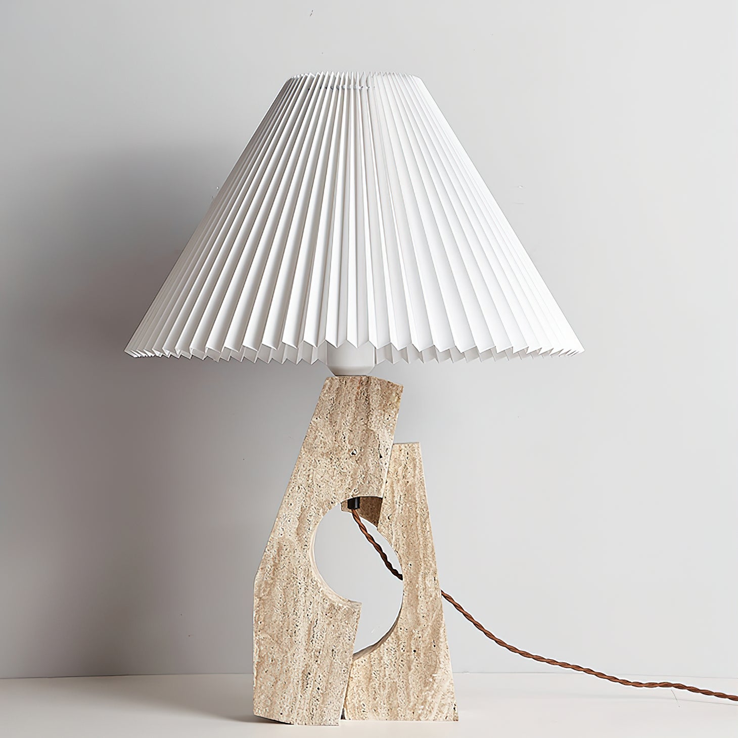 Stone Pillar Table Lamp