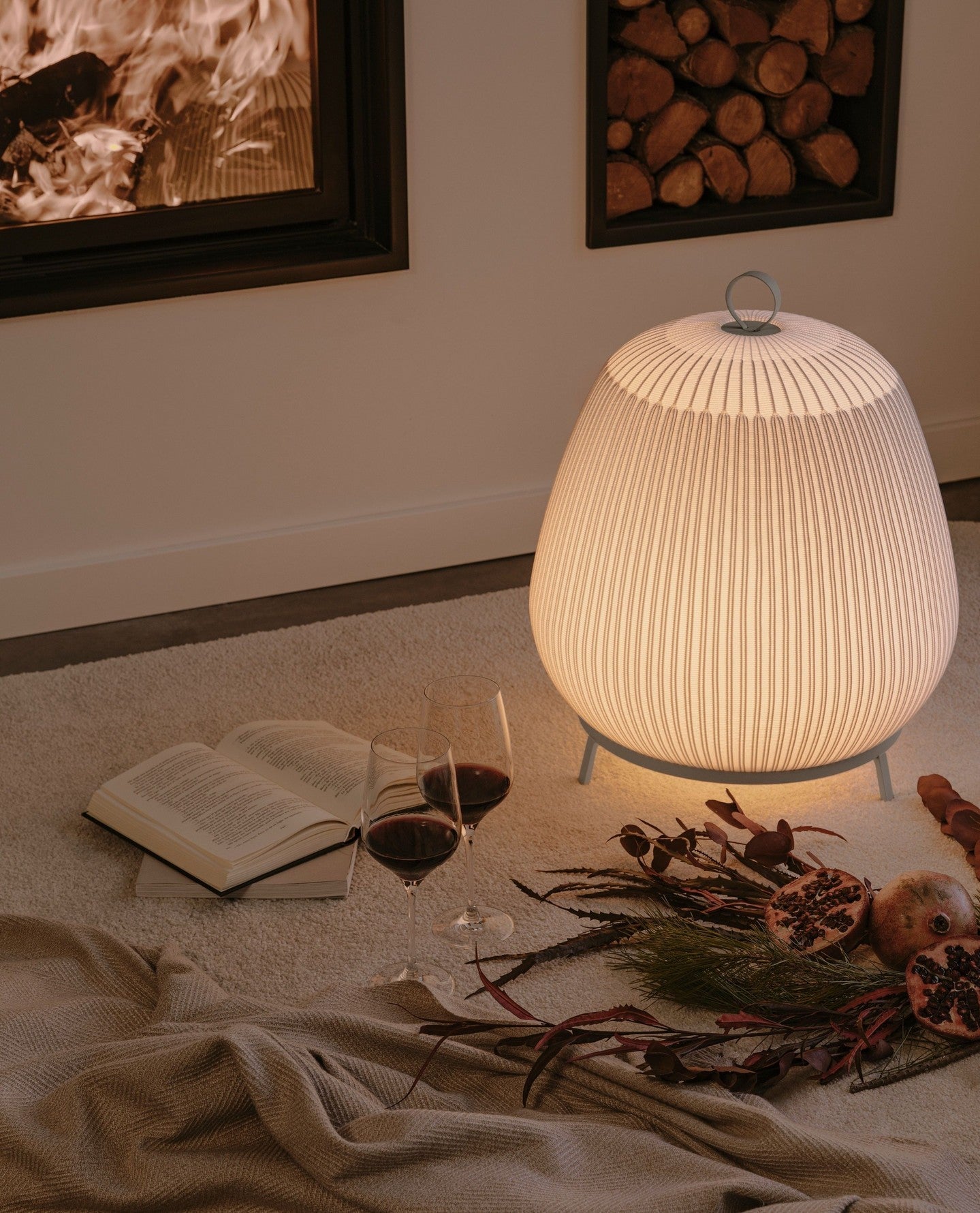 Lantern Knit Table Lamp