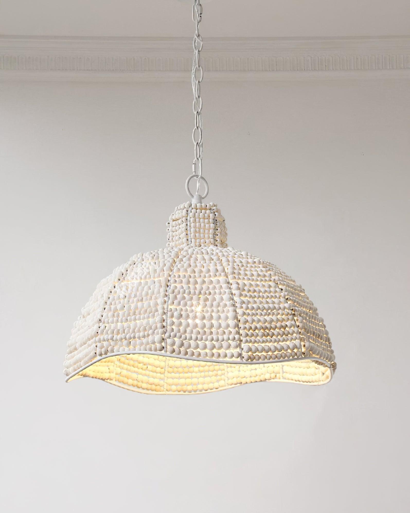 Obispo Wood Beads Pendant Lamp