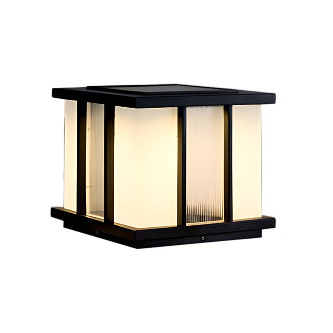 Modern Cube Solar Outdoor Light