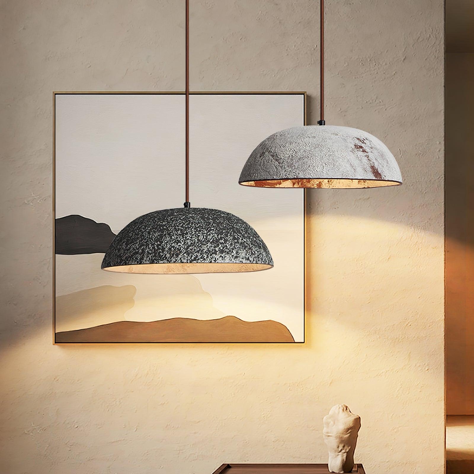 Half Dome Vintage Ceramic Pendant Lamp