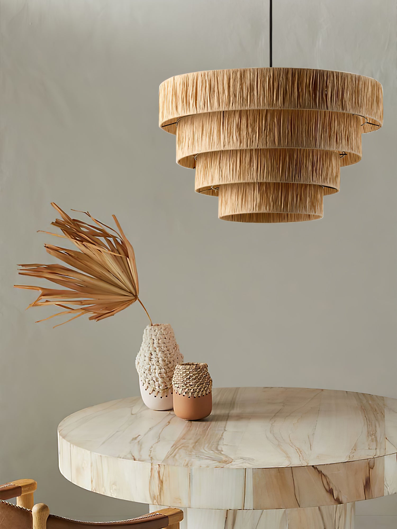 Straw Art Pendant Light