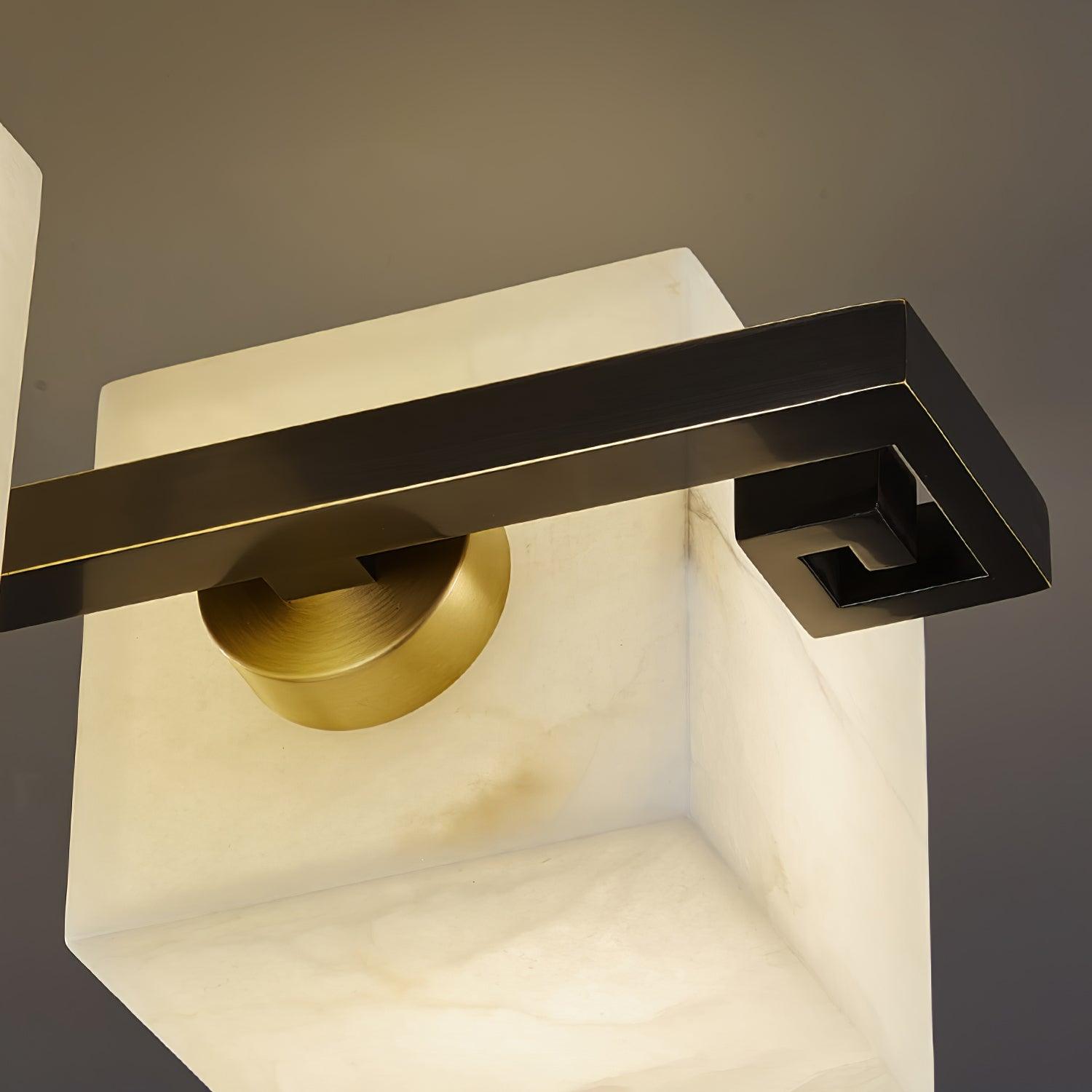 Cubist Alabaster Cluster Ceiling Lamp