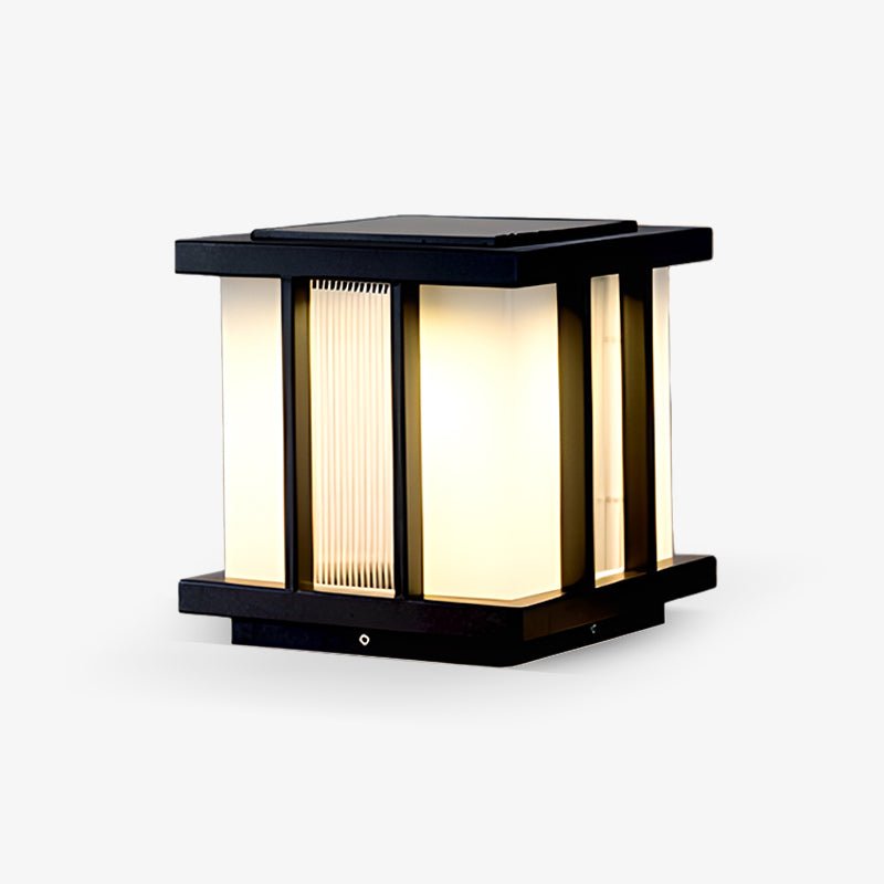 Modern Cube Solar Outdoor Light