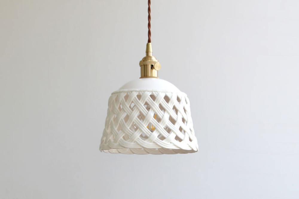 Openwork Ceramic Pendant Lamp