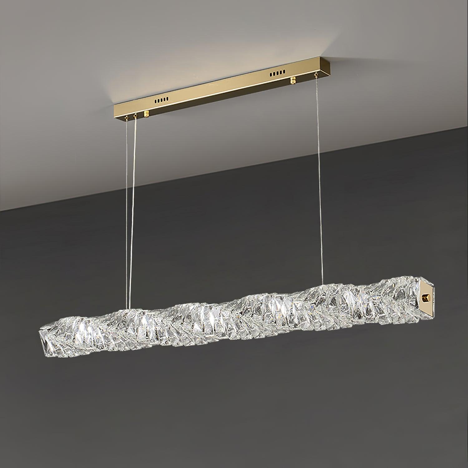 Long Crystal Pendant Lamp