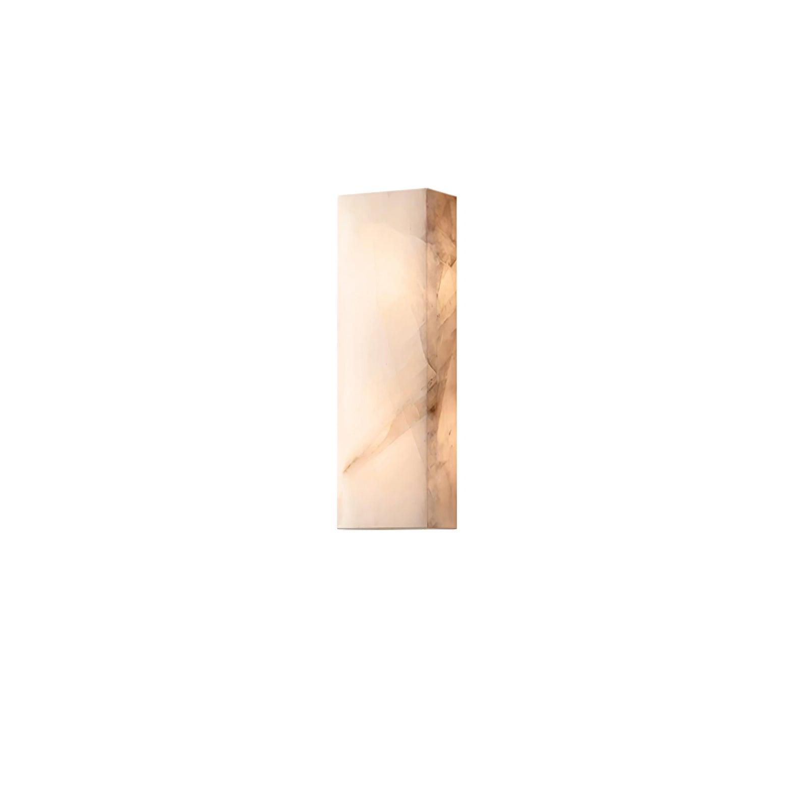 Rectangular Alabaster Wall Sconce