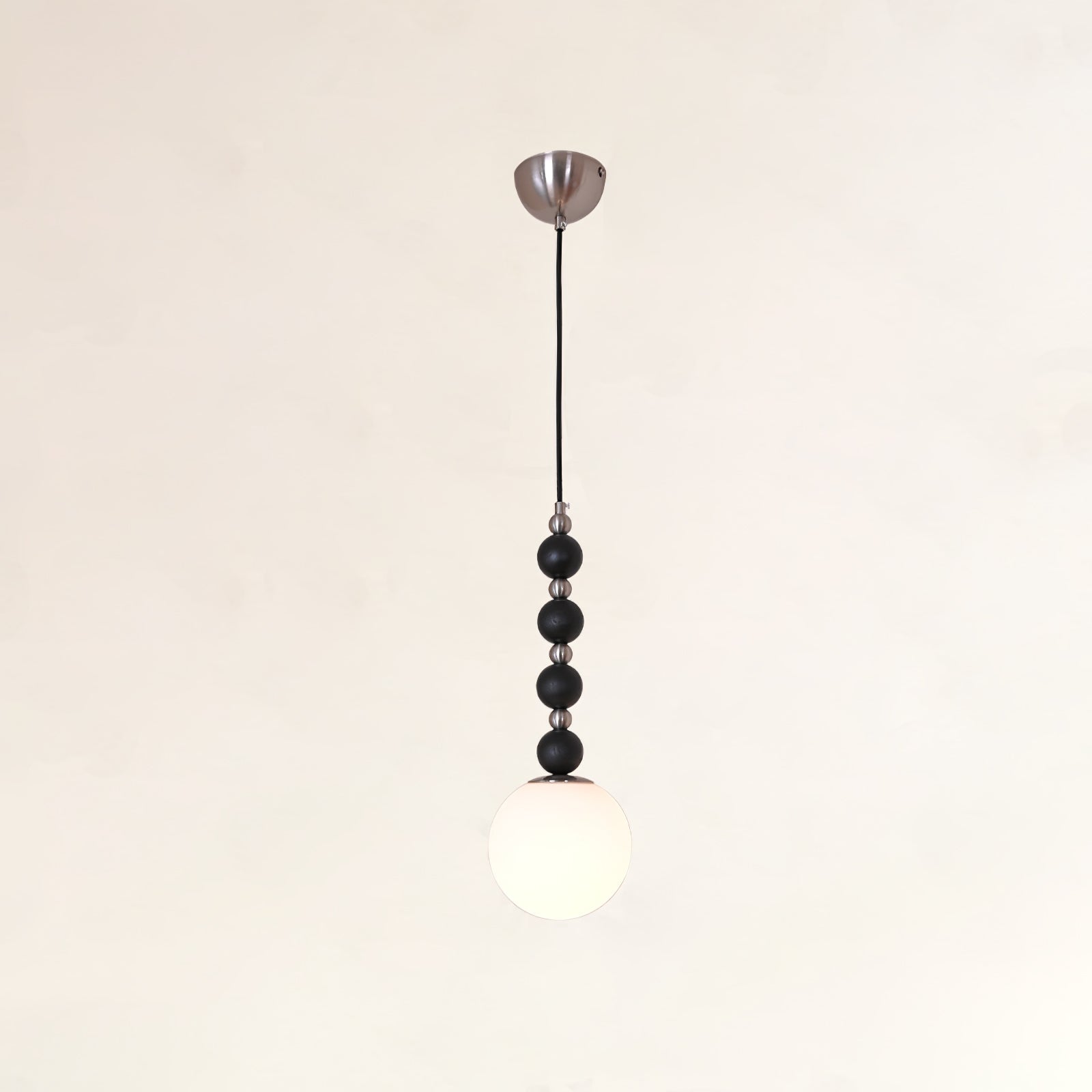 Vertical Walnut Balls Pendant Lamp