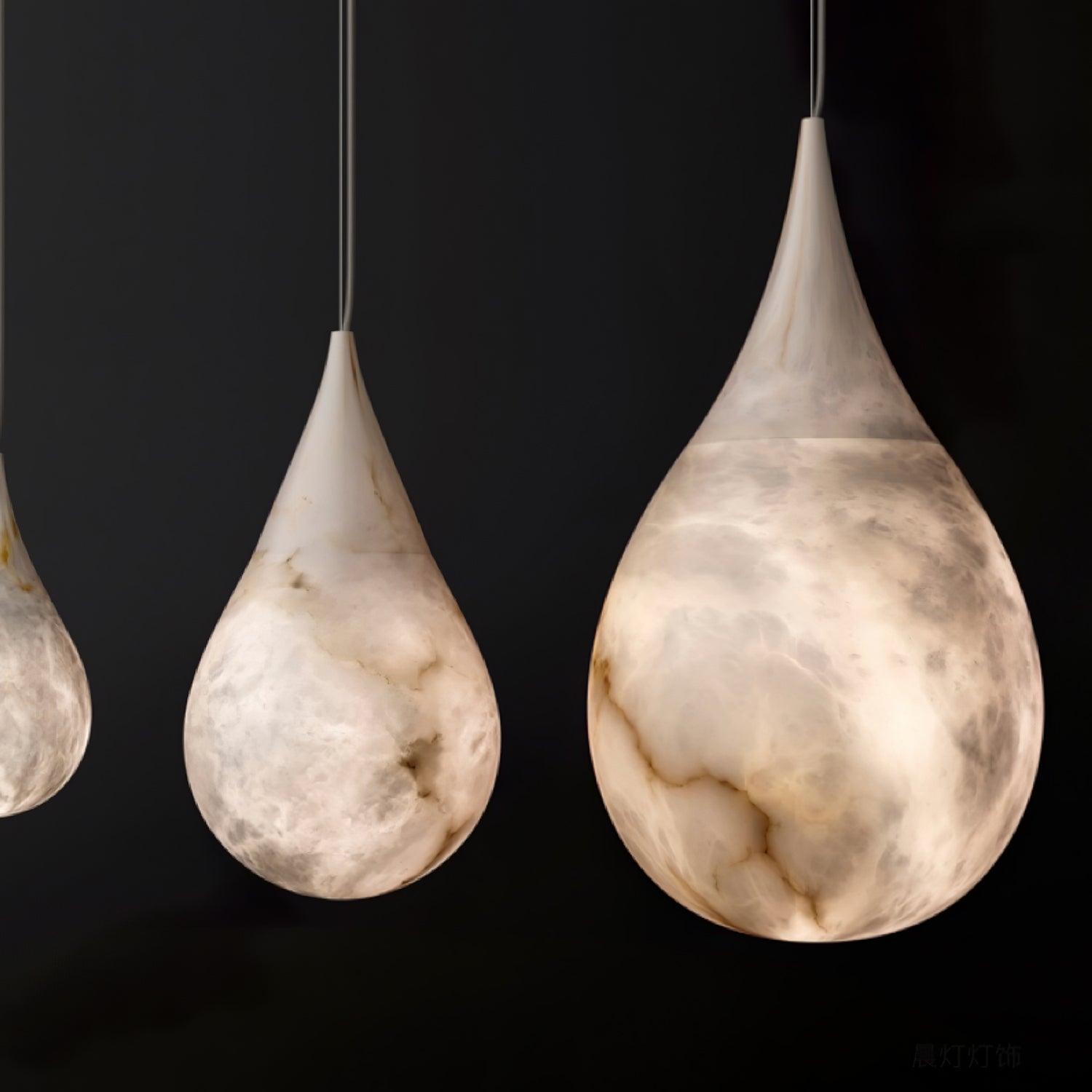 Marble Raindrop Pendant Light