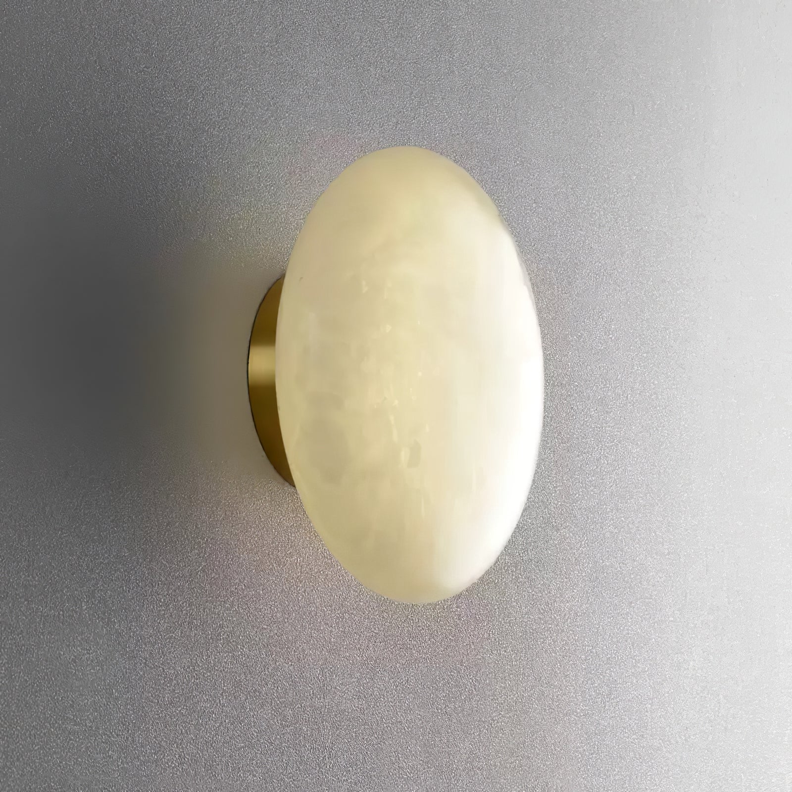 Alabaster Oval Ceiling Lamp