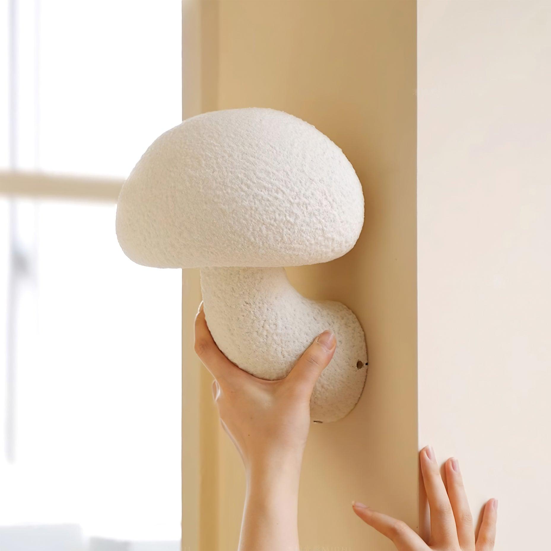 Mushroom Resin Plug-in Wall Lamp