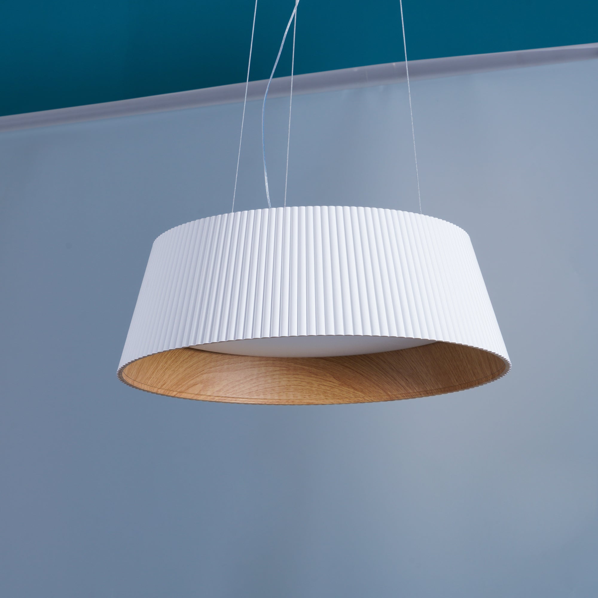 Modern Ribbed Pendant Light