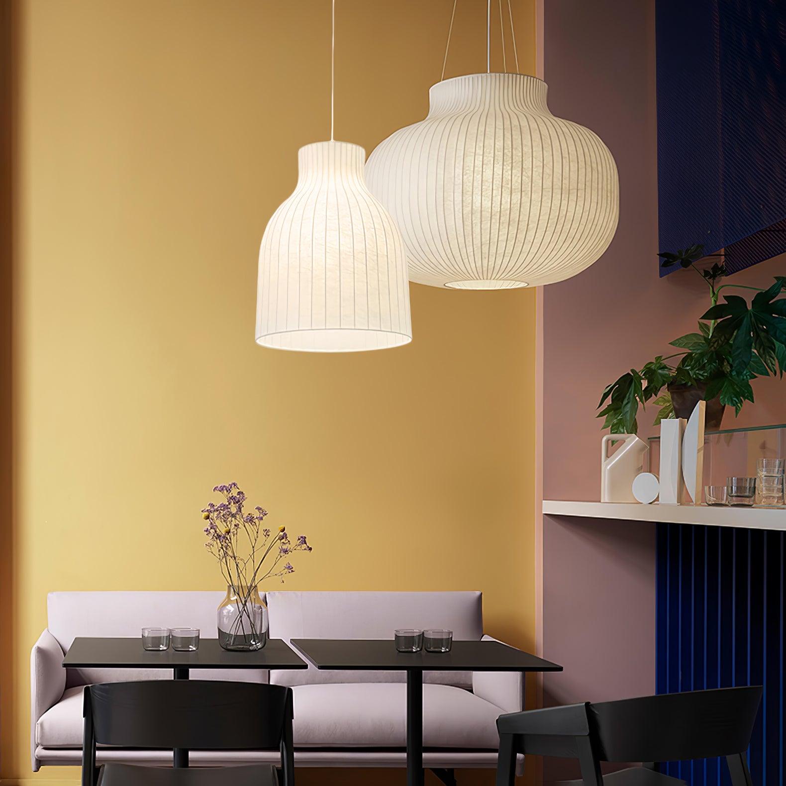 Serica Trio Silk Collection Pendant Lamp