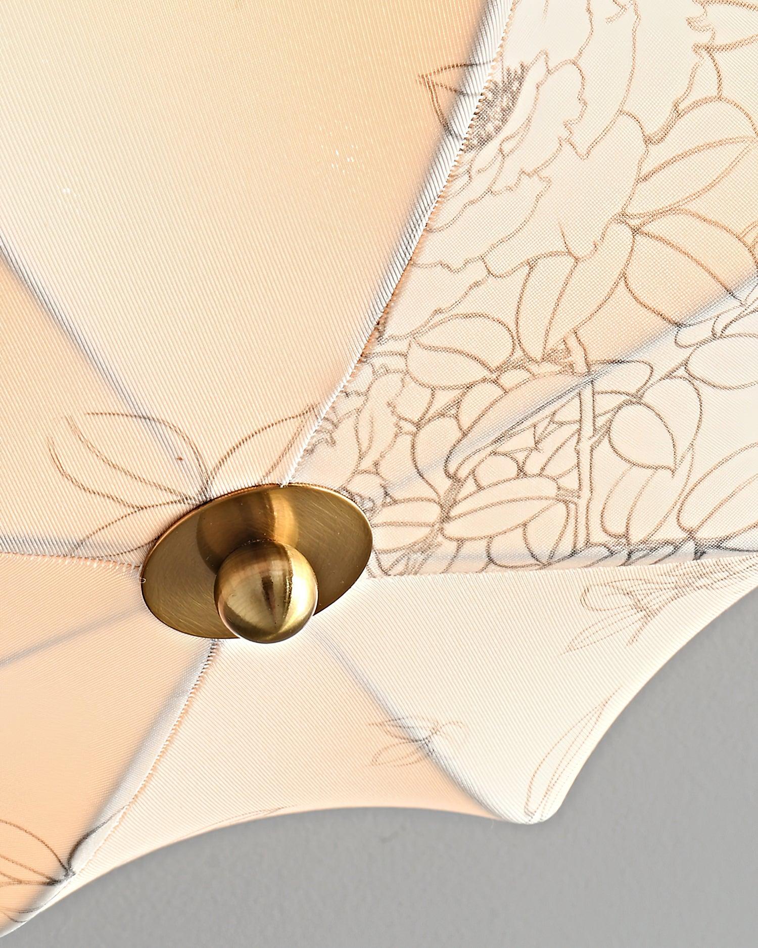 Orchid Fabric Ceiling Lamp