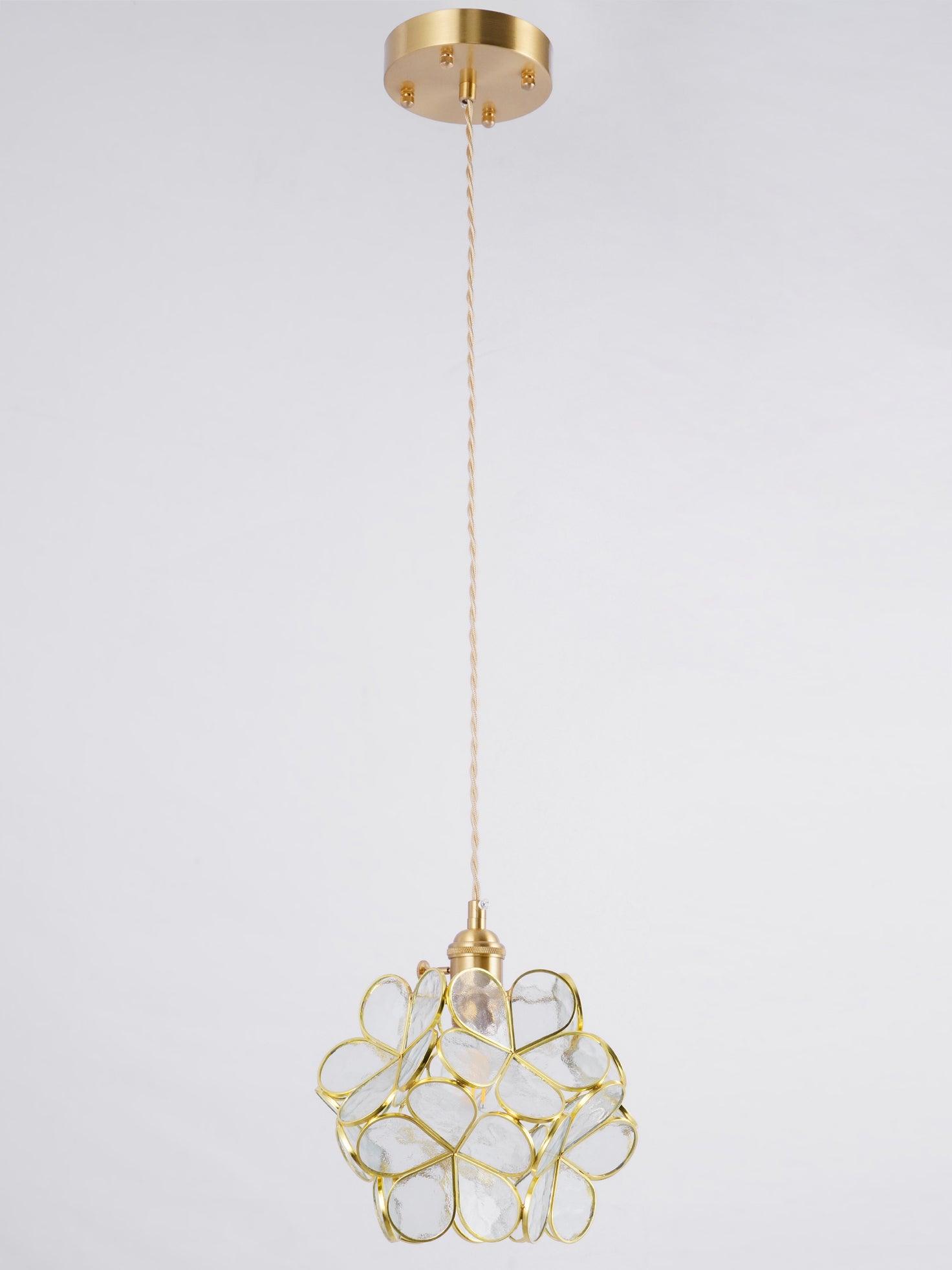 Glass Petal Pendant Light