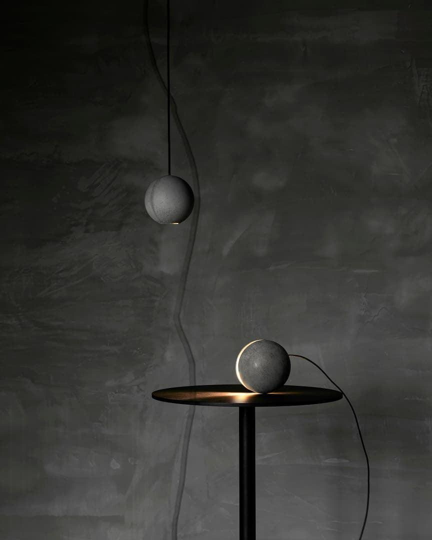 Moon Concrete Pendant Lamp