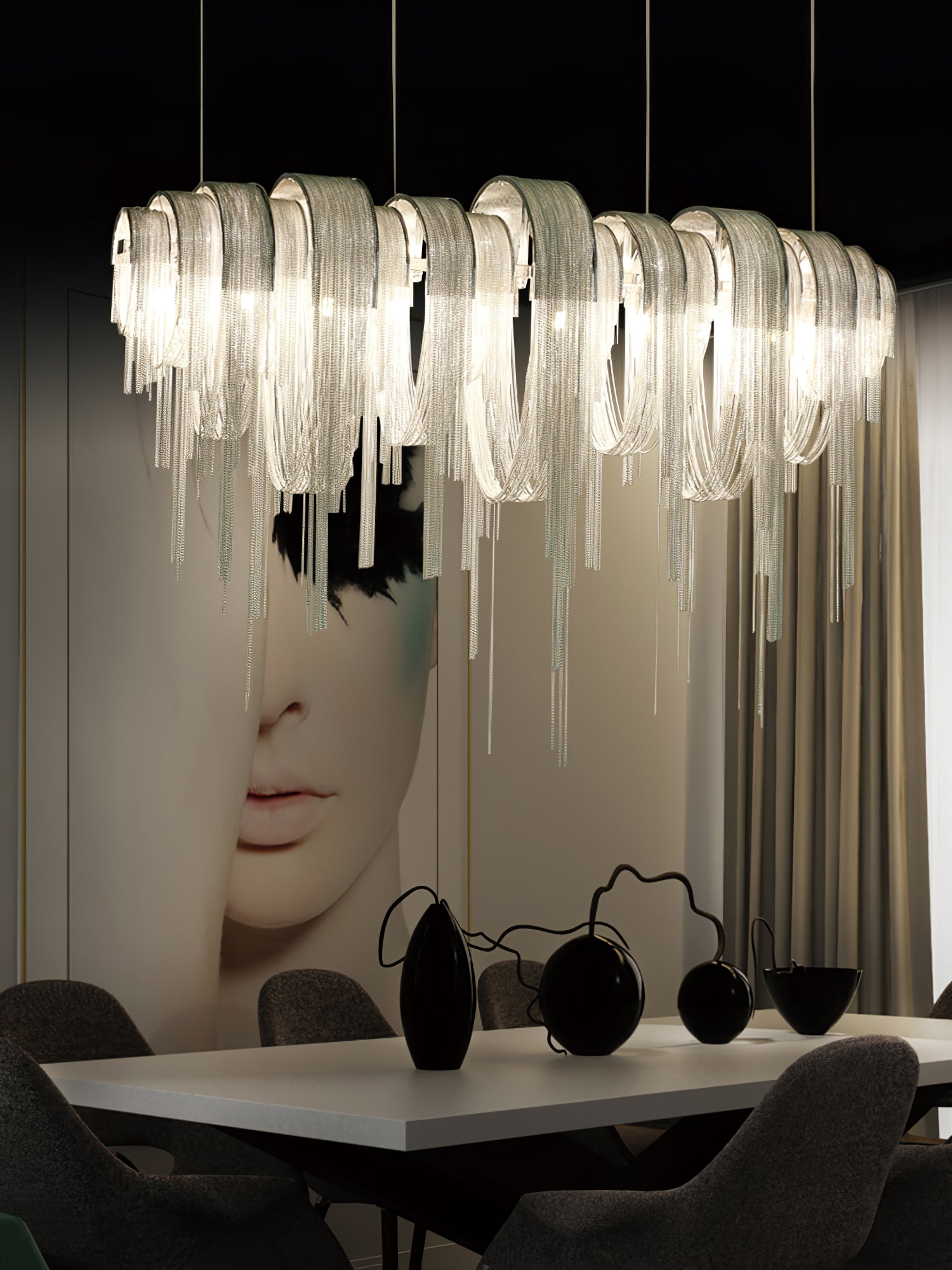 Length Chains Chandelier