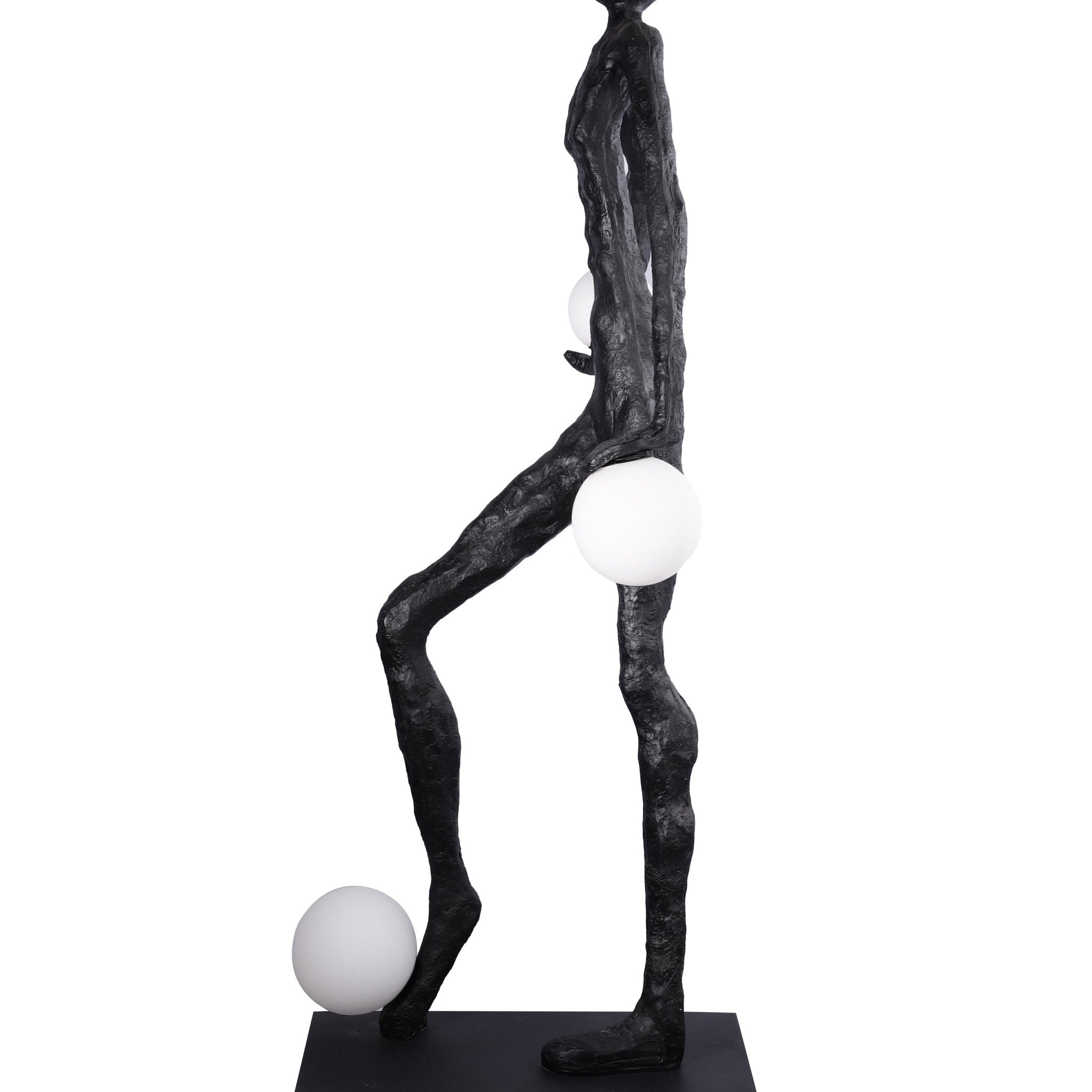 Kicking Ball Sculpture Character Floor Lamp