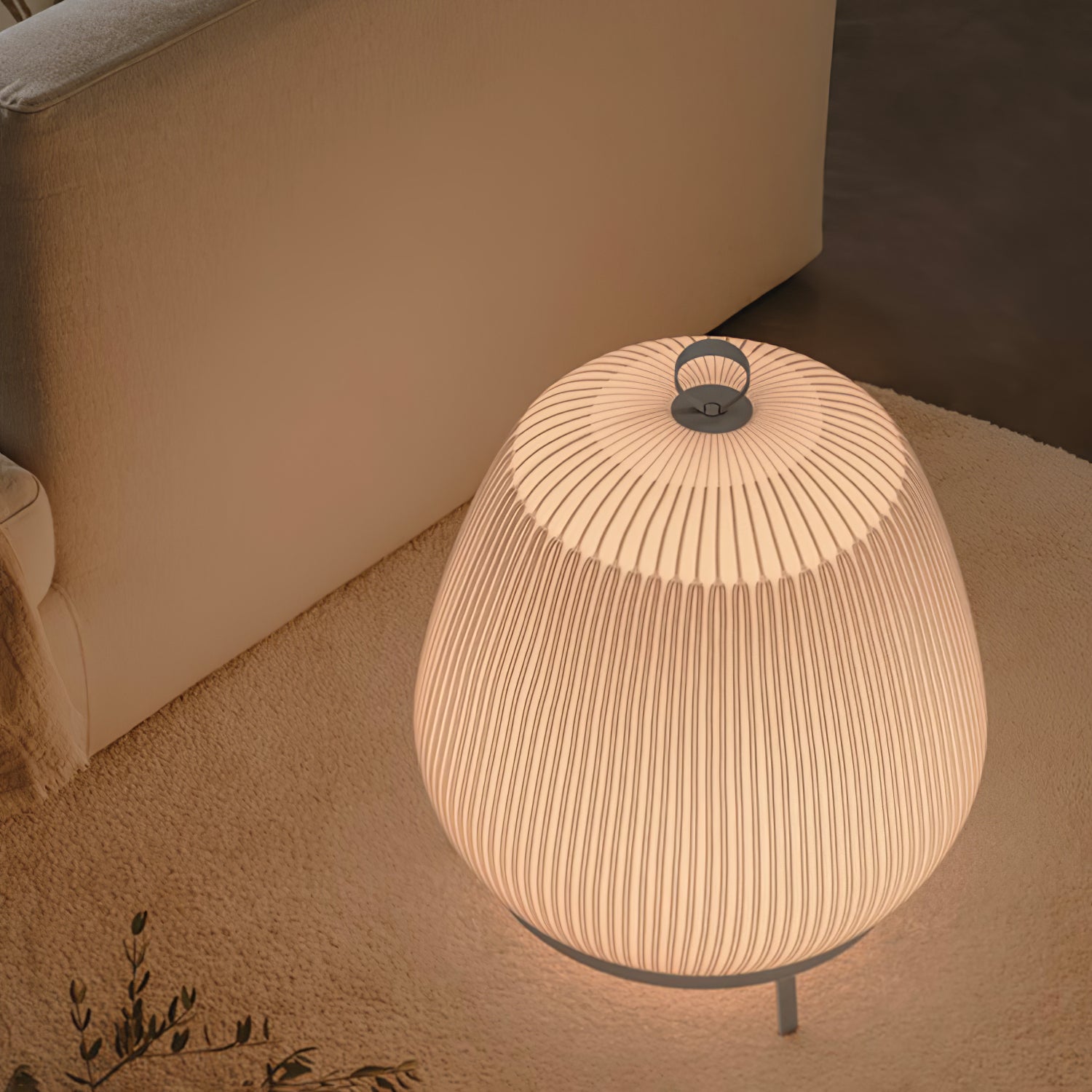 Lantern Knit Table Lamp