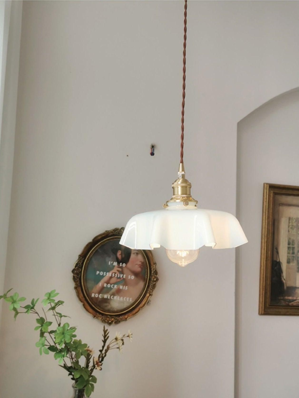 French Flower Pendant Light