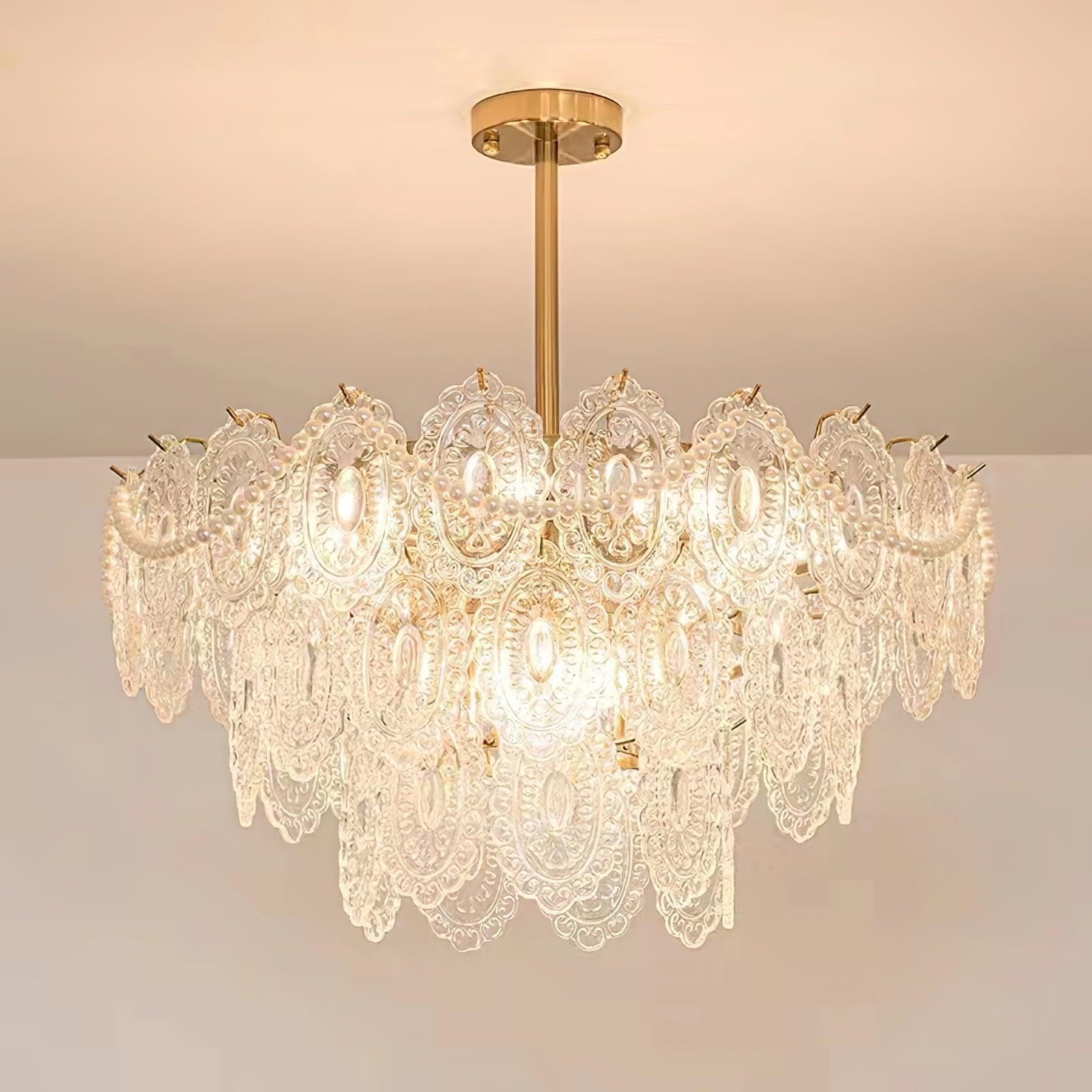 Wave Pearl Chandelier