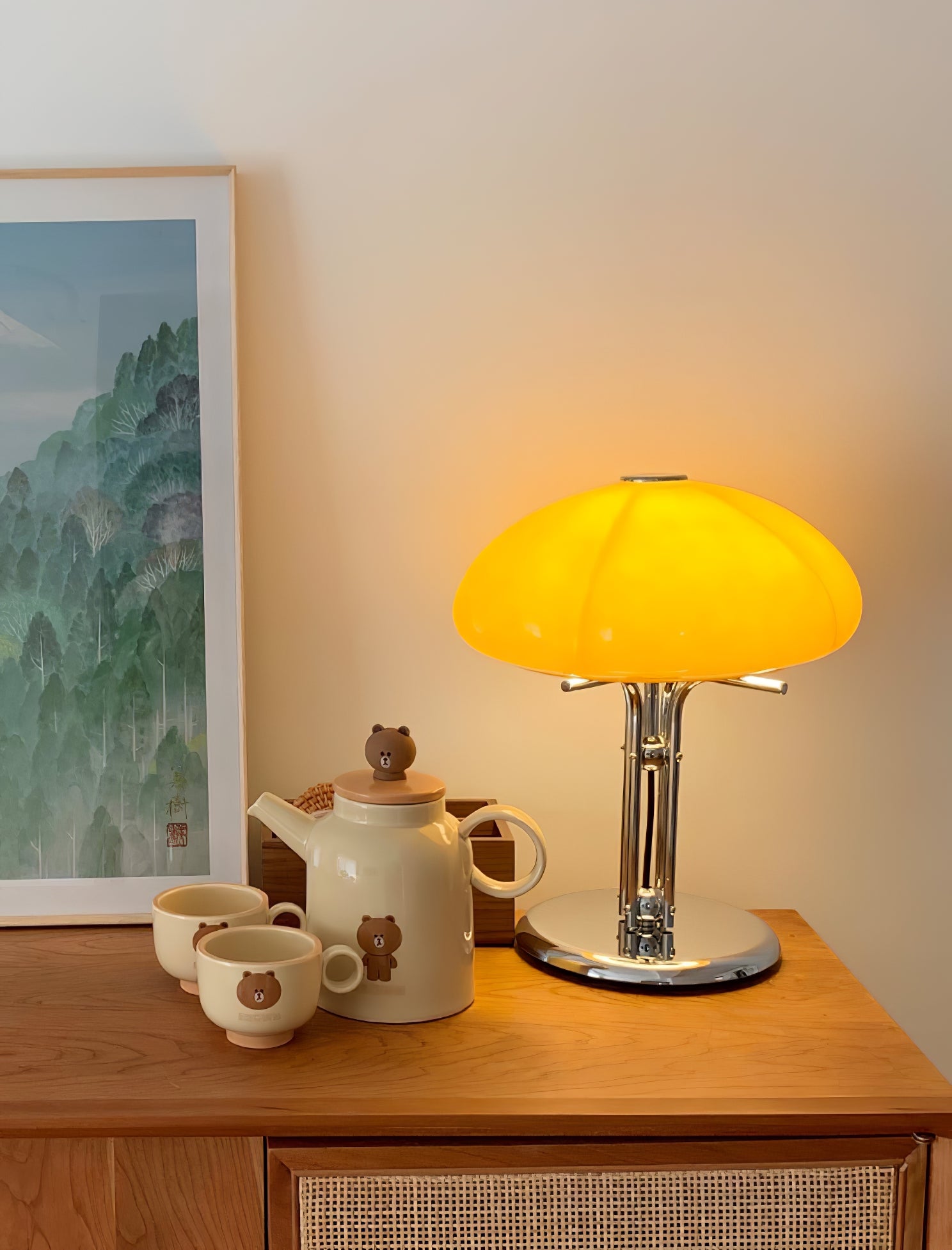 Mushroom Bauhaus Table Lamp