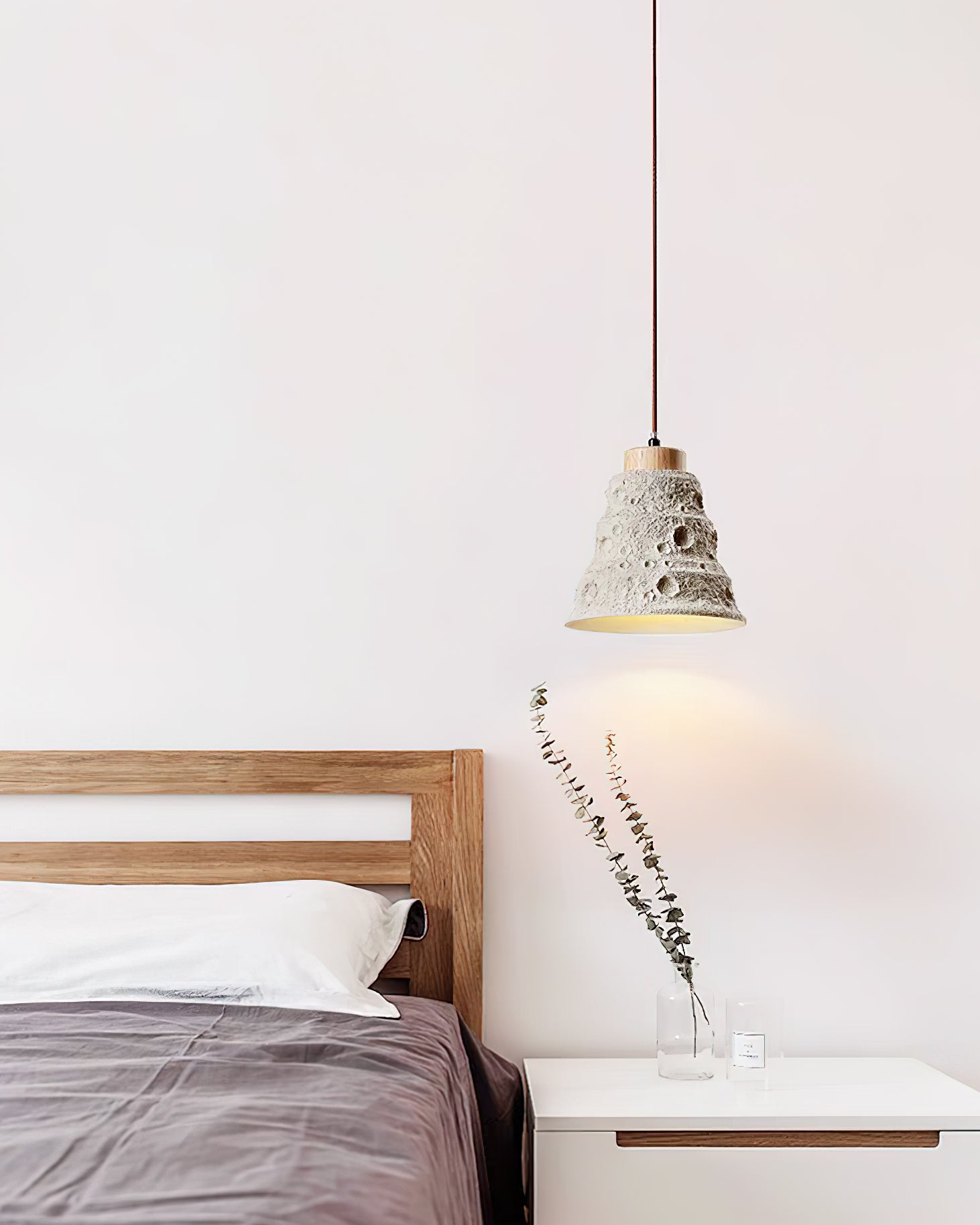 Stone Bell Pendant Light